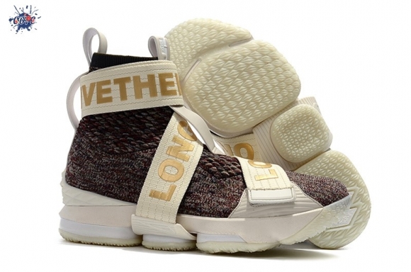 Meilleures Kith Nike Lebron XV 15 Strap "Long Live The King" Blanc Or Multicolore (ao1068-900)