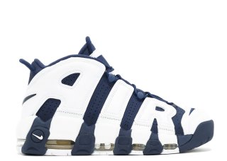 Meilleures Nike Air More Uptempo "Olympic 2016 Release" Blanc Marine (414962-104)