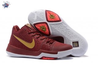 Meilleures Nike Kyrie Irving III 3 Rouge Or Blanc