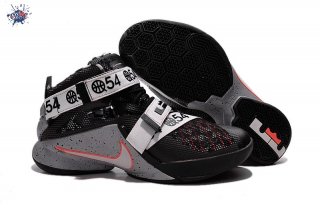 Meilleures Nike Zoom Lebron Soldier IX 9 "Quai 54" Black White