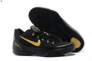 Meilleures Nike Kobe 9 Elite Noir Or
