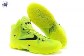 Meilleures Nike Lebron 11 Noir Fluorescent Vert