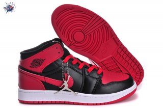 Meilleures Air Jordan 1 "Bred" Noir Rouge
