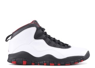 Meilleures Air Jordan 10 Retro "Chicago 2012 Release" Blanc Noir Rouge (310805-100)