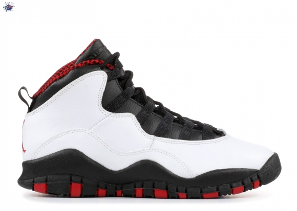 Meilleures Air Jordan 10 Retro (Gs) "Chicago 2012 Release" Blanc Noir Rouge (310806-100)