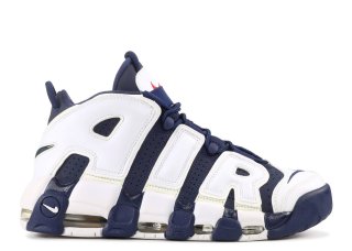 Meilleures Nike Air More Uptempo "Olympic" Blanc Marine (414962-401)