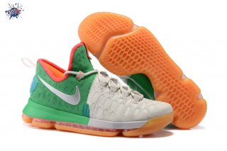 Meilleures Nike KD IX 9 Gris Vert Orange
