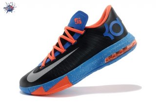Meilleures Nike KD VI 6 "Okc Away" Noir Orange Bleu (599424-004)