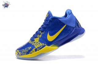 Meilleures Nike Kobe V 5 Bleu Jaune