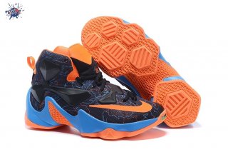 Meilleures Nike Lebron XIII 13 Noir Bleu Orange