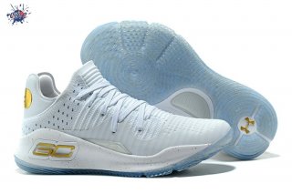 Meilleures Under Armour Curry 4 Low Blanc Or