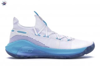 Meilleures Under Armour Curry 6 "Christmas In The Town" Blanc Bleu (3022386-100)