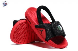 Meilleures Air Jordan 13 Claquette Rouge Noir