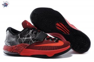 Meilleures Nike KD 7 Gris Noir Rouge