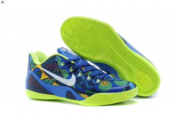 Meilleures Nike Kobe 9 Elite Bleu Vert
