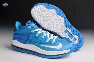 Meilleures Nike Lebron 11 Bleu Blanc