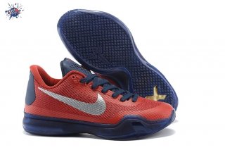 Meilleures Nike Zoom Kobe 10 Rouge Foncé Bleu