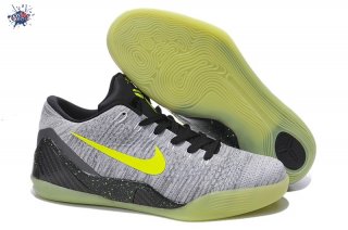 Meilleures Nike Zoom Kobe 9 Elite Gris Noir Fluorescent Vert