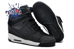 Meilleures Nike Air Revolution Sky High Wedge Sneakers Noir (599410-003)